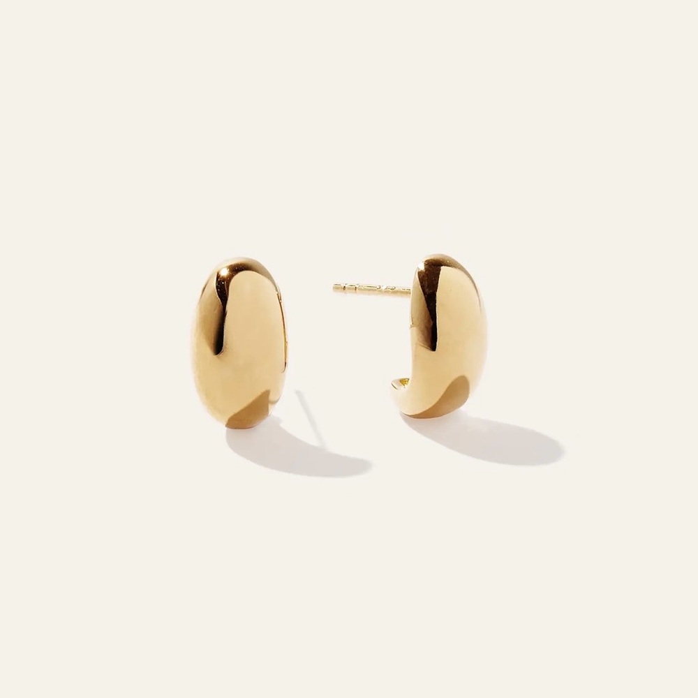 Quince Globe Huggie Hoops Earrings in Gold